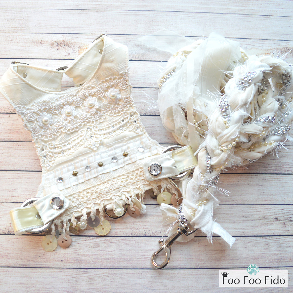 小物 dependoll lace perl harness white lace perl harness white