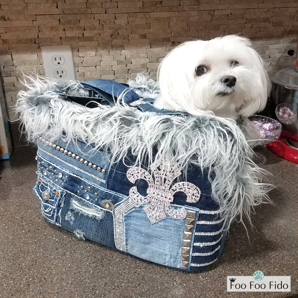 Denim Diva Dog Pet Carrier Purse – FooFooFido