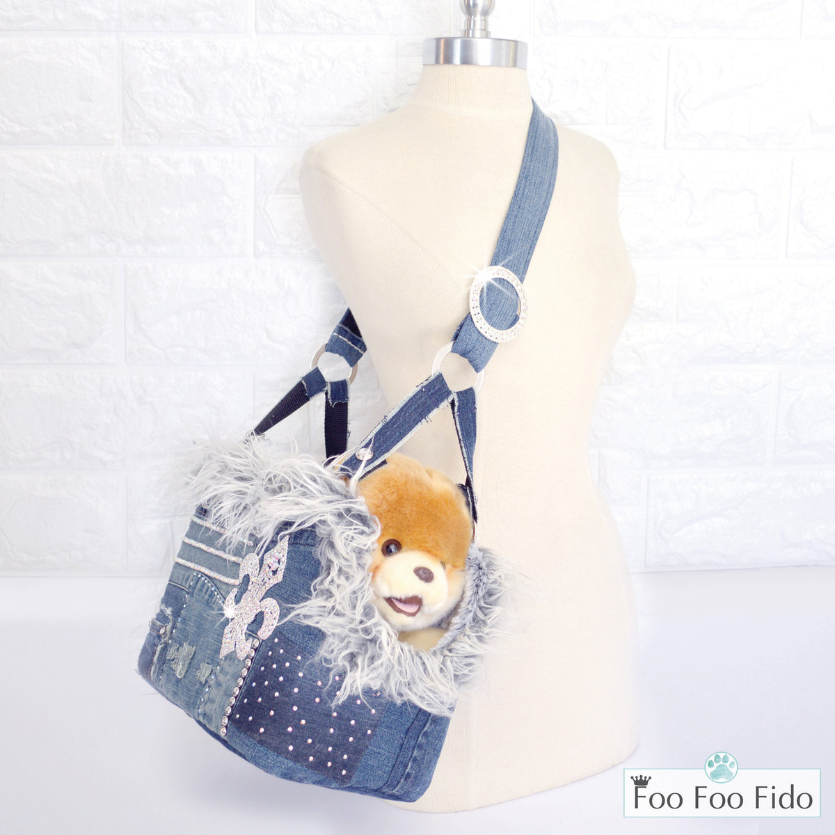 Diamonds are Forever Gold Designer Pet Carrier Purse – FooFooFido