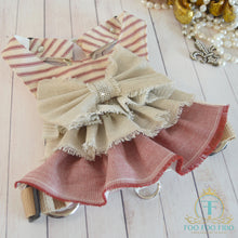 Coralie Ruffle French Country Dog Harness Dress