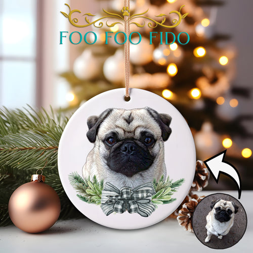 Farmhouse Personalized Pet Ornament with Photo