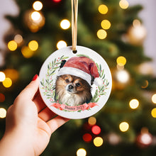 Personalized Pet Ornament Santa Hat