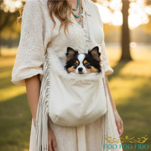 Leather Beaded Fringe Sling 3 colors