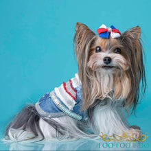 High-end boho dog harness vest with crystal trim, luxury pet designs