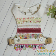 Shabby Chic Ivory Lace Dog Harness Vest | Choke-Free Adjustable Small Dog Harness