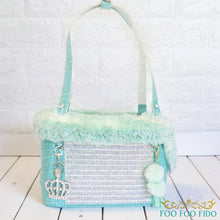 Diamonds are Forever Blue Designer Pet Carrier Purse Tiffany