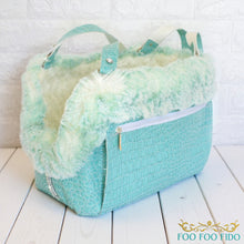 Diamonds are Forever Blue Designer Pet Carrier Purse Tiffany