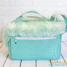 Diamonds are Forever Blue Designer Pet Carrier Purse Tiffany