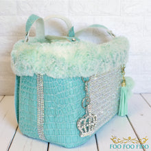 Diamonds are Forever Blue Designer Pet Carrier Purse Tiffany