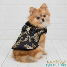 Fancy Small Dog Winter Jacket - Brocade Dog Coat