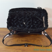 Black Faux Croc Dog Carrier Airline Approved