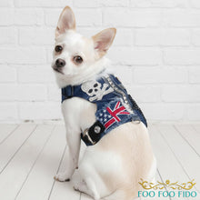 Heartbreaker Dog Harness – Studded Choke-Free Denim Vest