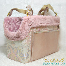 Gold Embroidered Baroque Pet Carrier