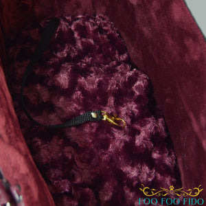 Red Faux Croc Dog Carrier Airline Approved