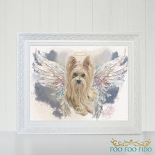 Custom Pet Portrait Watercolor 'Angel Baby' Digital Pet Portrait