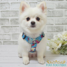 Peacock Brocade Dog Harness | Fancy Gold Pet Wedding Vest