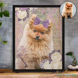 Custom Watercolor 'Whimsy Collage' Digital Pet Portrait
