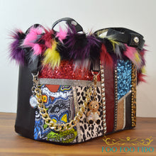 Punk Rock Dog Carrier: Luxury Patchwork Leather Pet Travel Tote