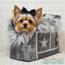 Rock N' Roll Star Dog Carrier • Luxury Faux Leather Studded Pet Tote