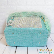 Diamonds are Forever Blue Designer Pet Carrier Purse Tiffany