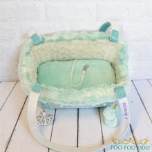 Diamonds are Forever Blue Designer Pet Carrier Purse Tiffany