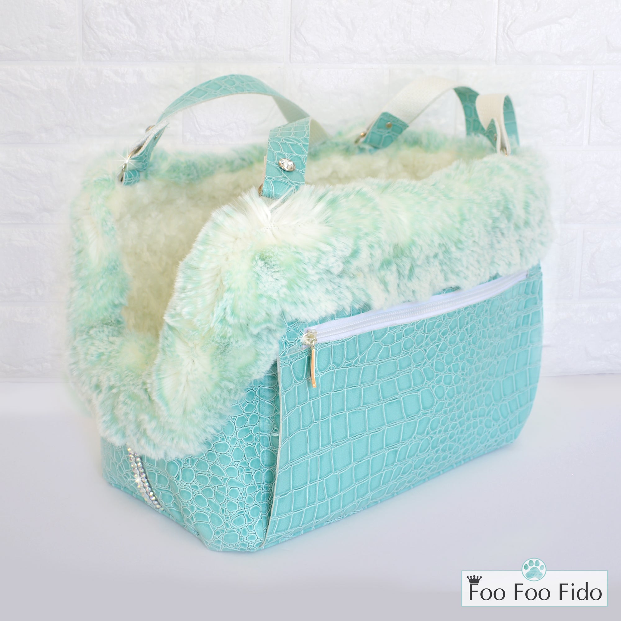 Diamonds are Forever Tiffany Blue Designer Pet Carrier Purse – FooFooFido