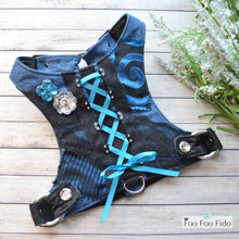 Black and Blue Tori Dog Harness Vest
