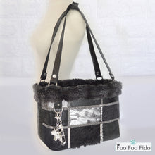 Coco Vis a Vis Leather Patchwork and Crystal Pet Carrier