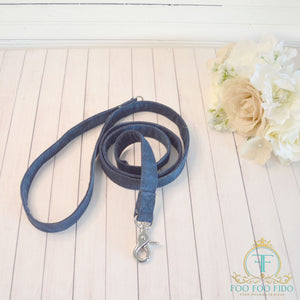 Matching Chambray Denim Leash French Country Collection