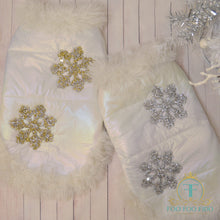 White, Pearl, Iridescent, Puffer, Dog Coat, Isabelle