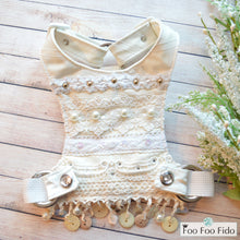 Ivory and Crochet Shabby Chic Dog Harness