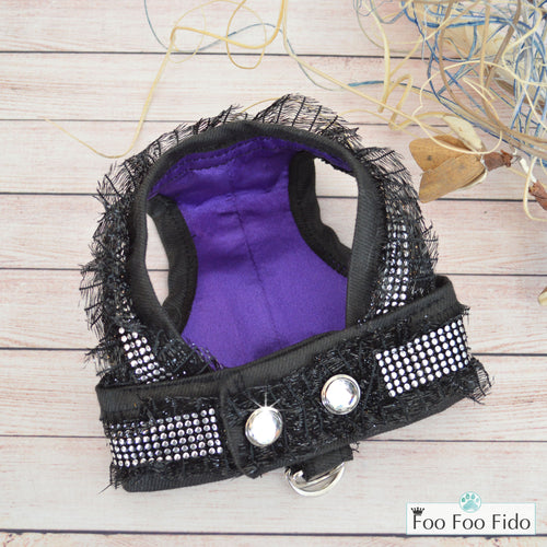 Kiss Denim Fabric Step in Dog Harness