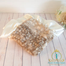 Fawn and Ivory Faux Fur Bag Blanket