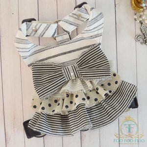 Ines Ruffle French Country Dog Harness Dress